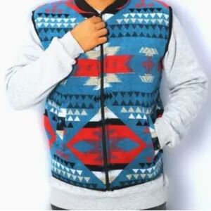 Nativo Southwestern Aztec Zip-Up Vest